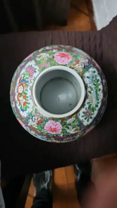 Jarrón de porcelana china decorativo - miniatura 4