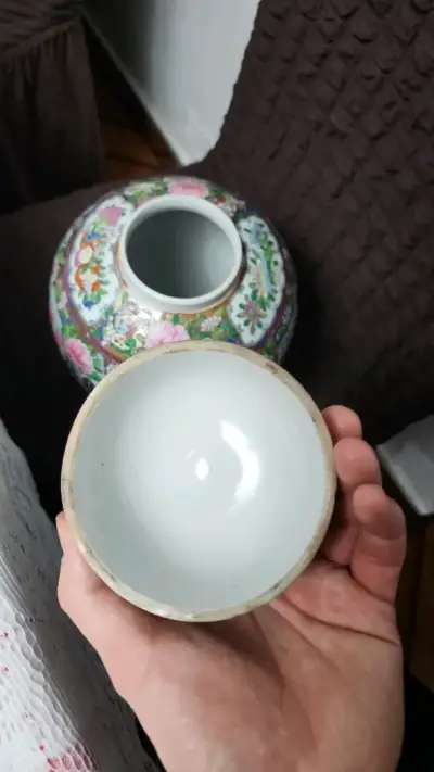 Jarrón de porcelana china decorativo - miniatura 6