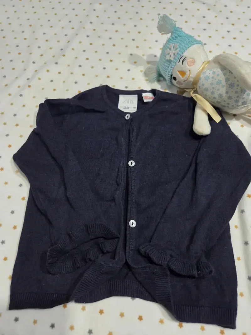 Chaleco azul niña Zara - 1