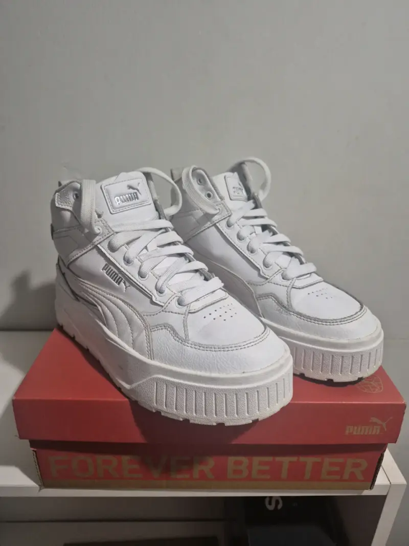 Zapatillas con caña Puma blancas - 2
