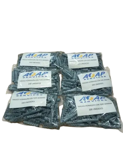 Pack 6 Bolsas Tarugo Hormigon 8mm (600u) - miniatura 2