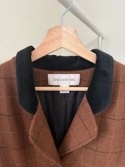 Blazer marrón Vintage Jones New York - miniatura 2