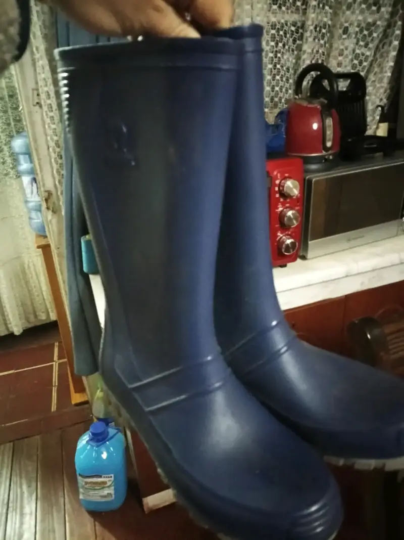 Botas de goma azul impermeables - 1