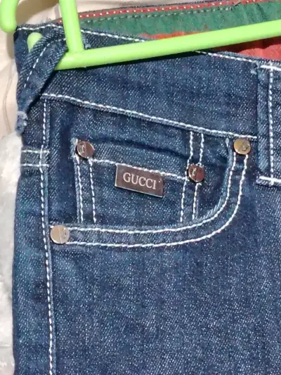 Jeans Gucci azul oscuro de mujer - miniatura 4
