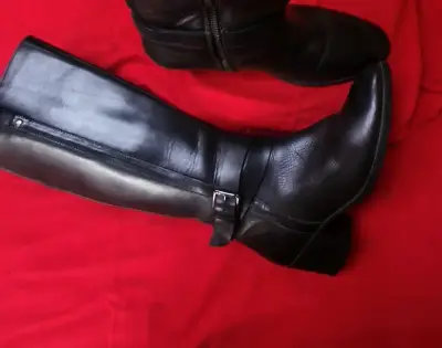 Botas de cuero negras Hush Puppies - miniatura 2