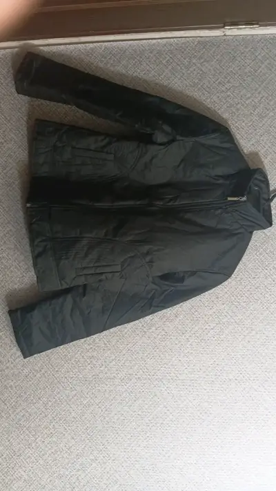 Parka negra impermeable para mujer talla XS- S - miniatura 1