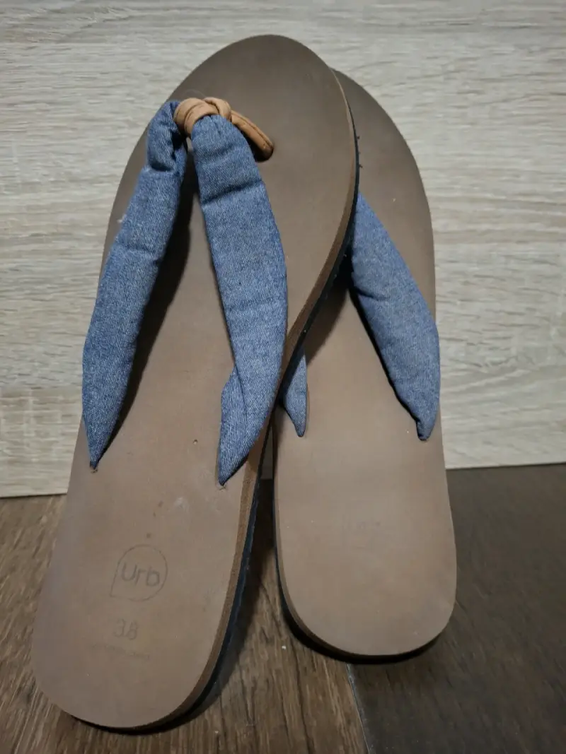 Sandalias de tela azul Urb talla 38 - 2