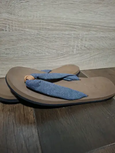 Sandalias de tela azul Urb talla 38 - miniatura 3