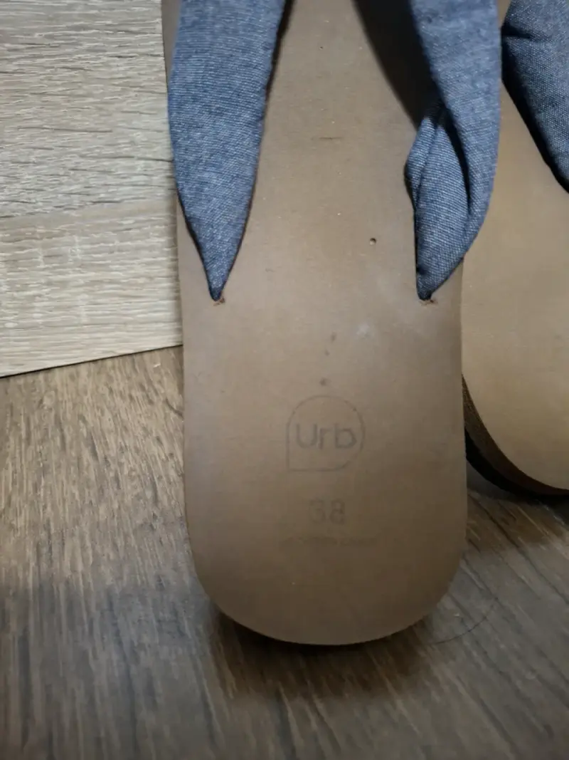 Sandalias de tela azul Urb talla 38 - 4