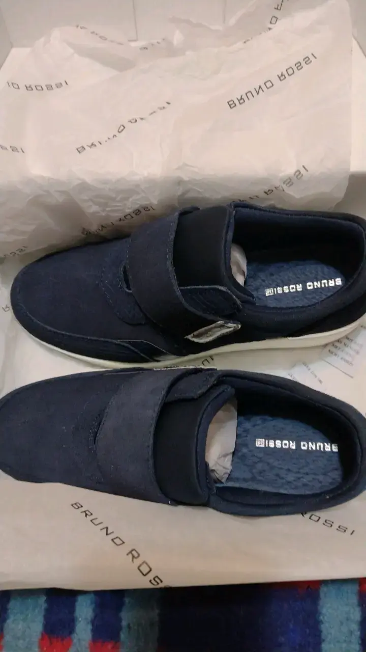 Zapatillas casuales azul marino Bruno Rossi - 1
