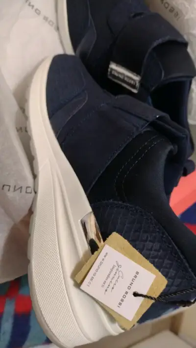 Zapatillas casuales azul marino Bruno Rossi - miniatura 5