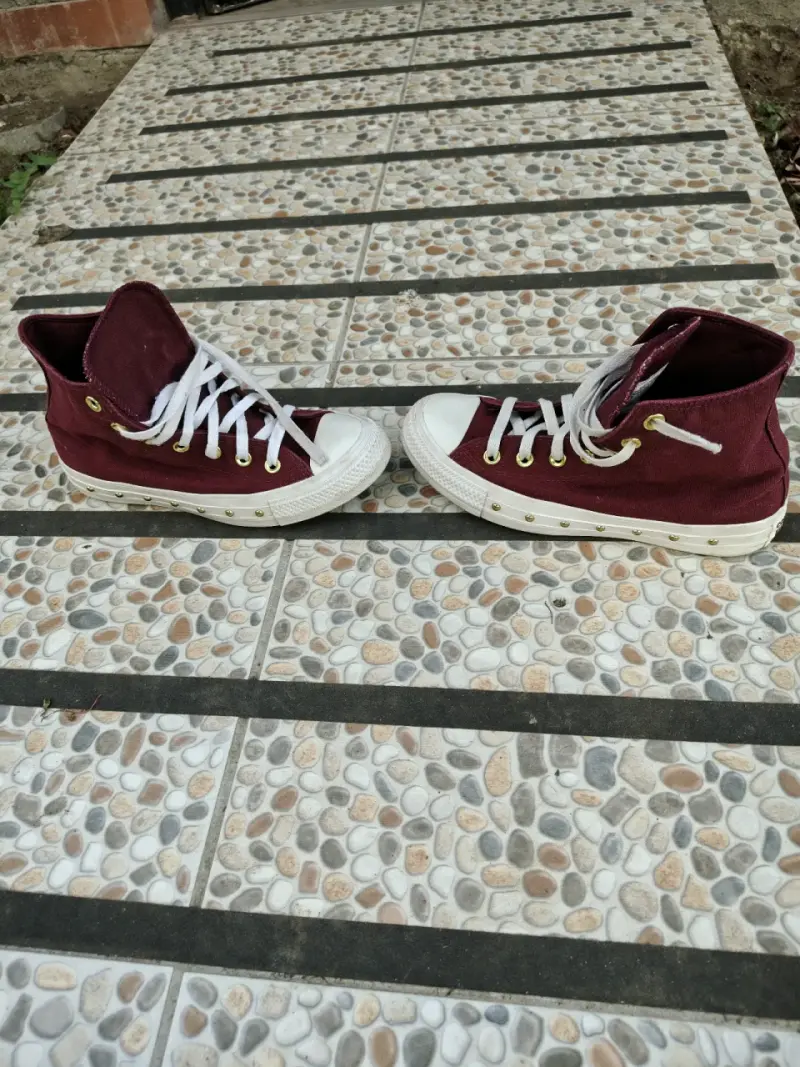 Zapatillas converse burdeos caña alta - 2