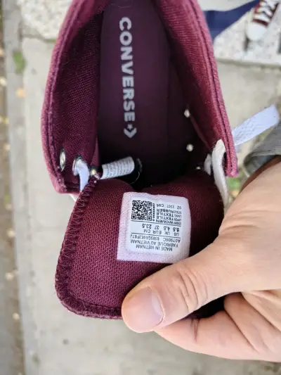 Zapatillas converse burdeos caña alta - miniatura 3