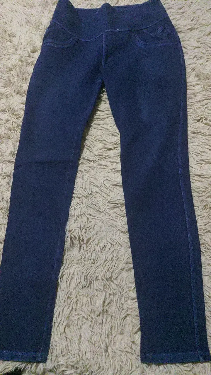 Pantalones leggins azul oscuro para mujer - 1