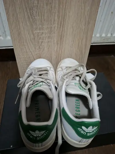 Zapatillas Adidas Stan Smith blancas, usadas - miniatura 5