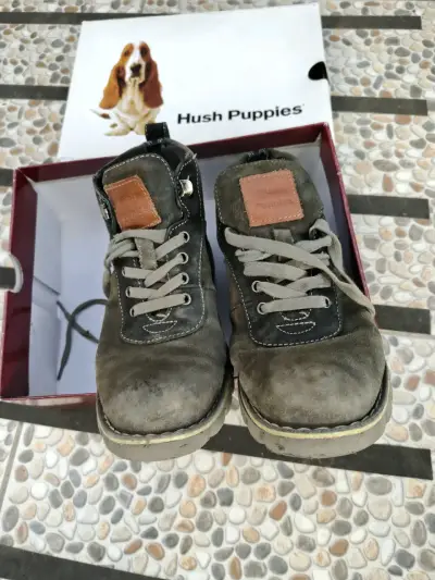 Botas Hush Puppies de gamuza marrón - miniatura 2