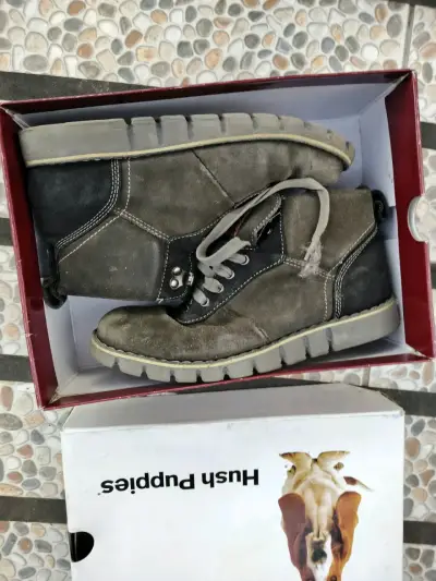Botas Hush Puppies de gamuza marrón - miniatura 3