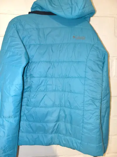 Chaqueta Columbia azul con capucha - miniatura 3