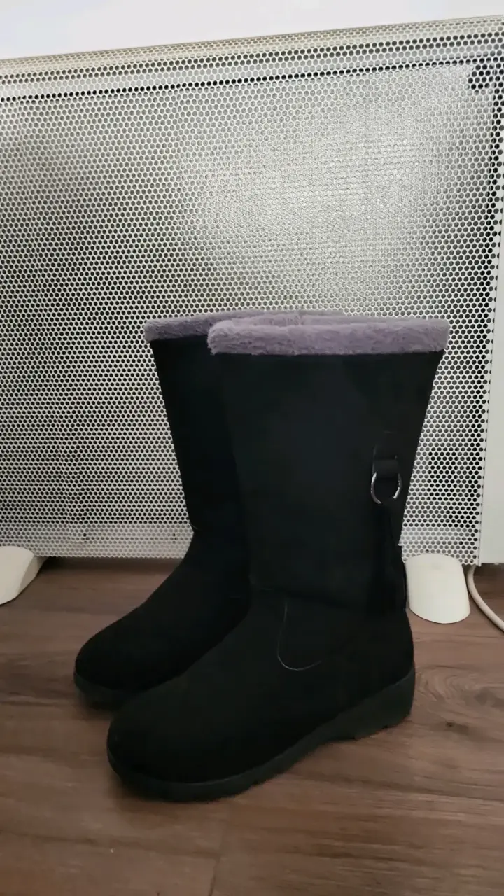 Botas negras de invierno con forro