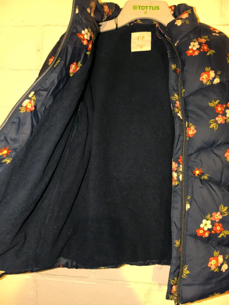 Chaqueta acolchada floral para niña - 2