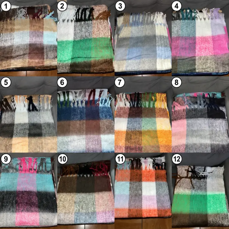 Bufandas suaves y abrigadas en varios colores - 2