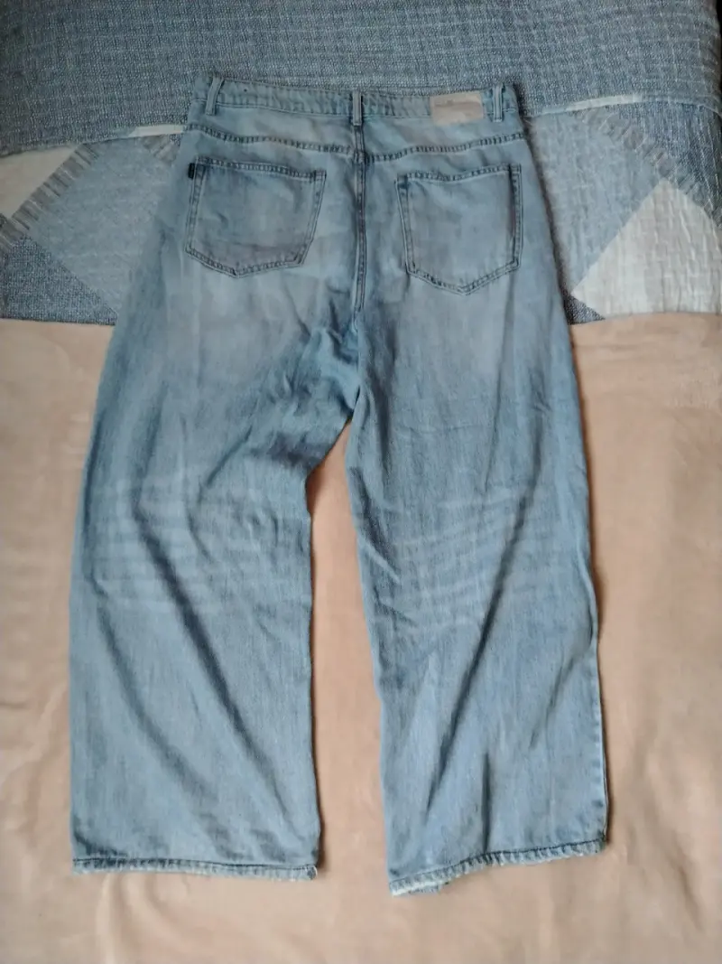 Jeans anchos Foster celestes - 2