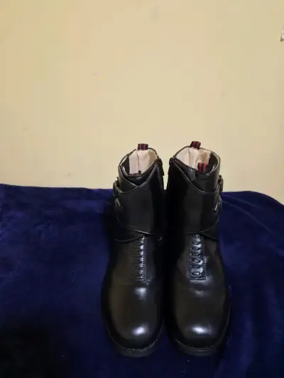 Botas de cuero negras para hombre (de huaso) - miniatura 1