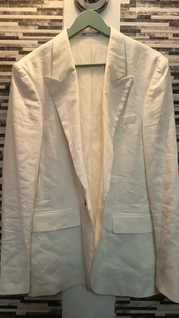 Blazer blanco Zara para hombre talla 40 - M - 1
