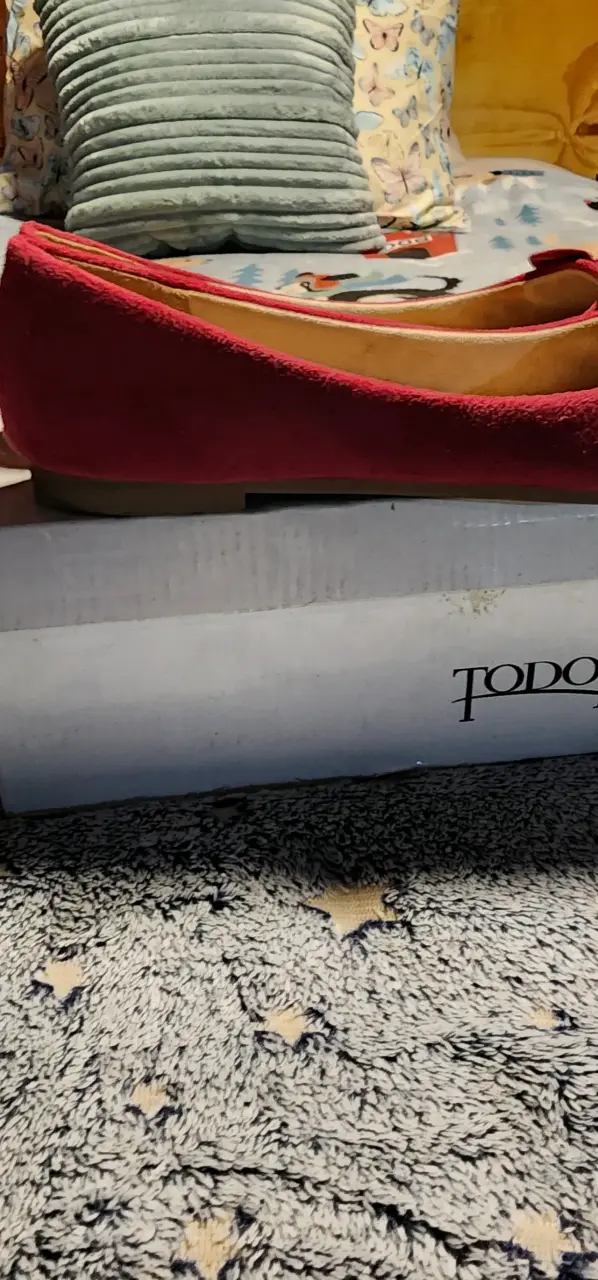 Bailarinas rojas con lazo y tachas Gotta - 2