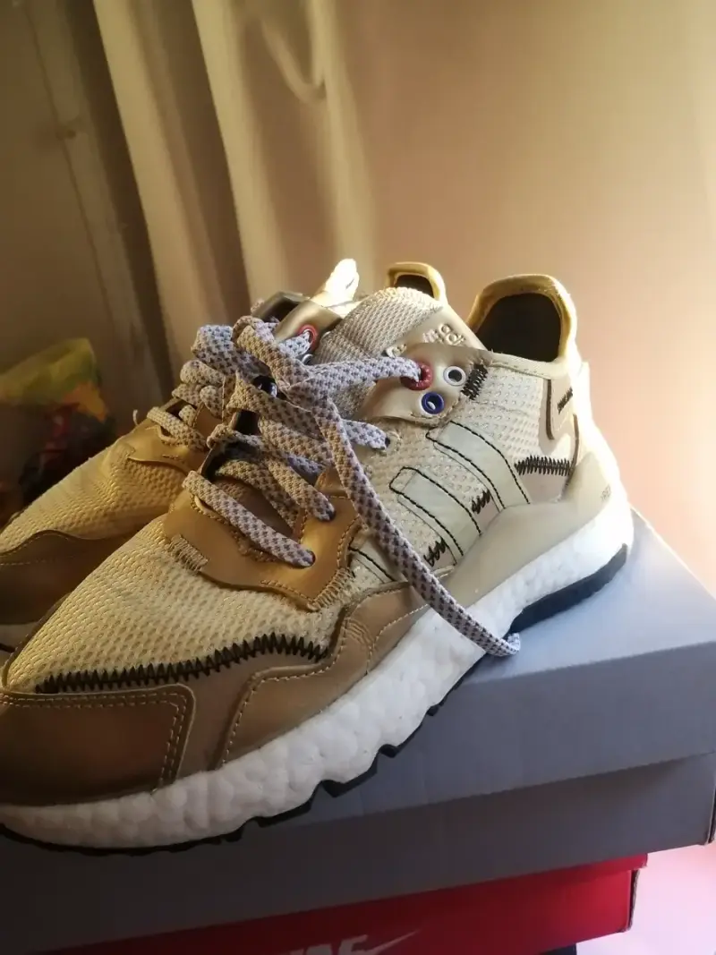 Zapatillas deportivas beige con suela gruesa - 3