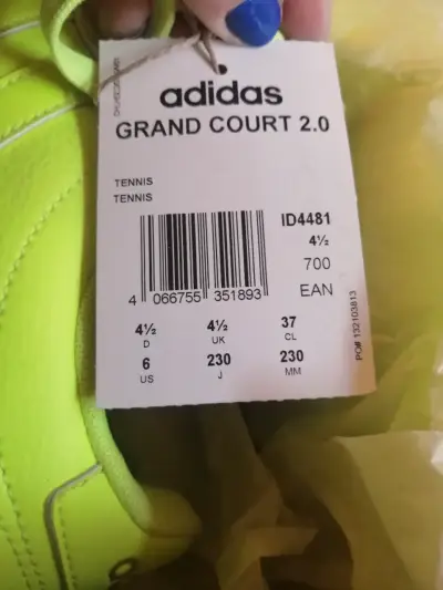 Zapatillas Adidas Grand Court 2.0 Amarillas - miniatura 1