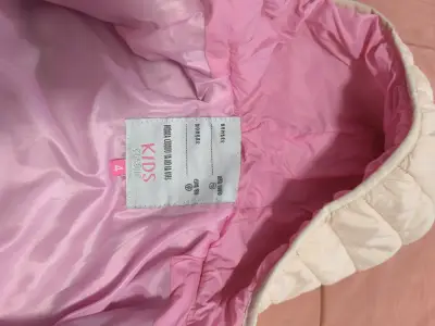 Chaqueta infantil acolchada bicolor con capucha - miniatura 2