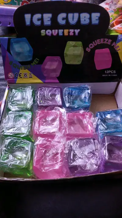 Bloque de vidrio decorativo morado - miniatura 2