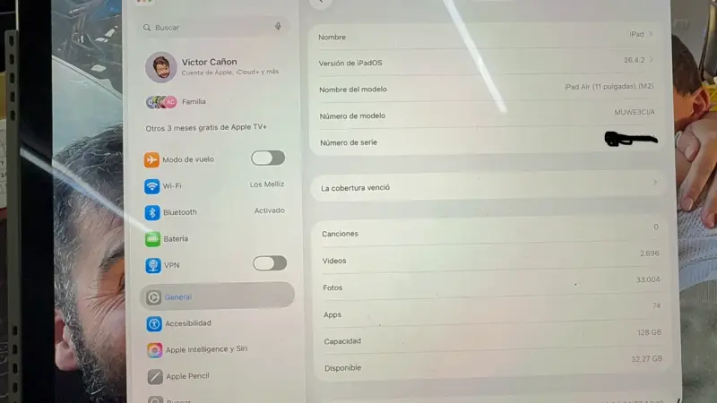 iPad Air M2 (1 año de uso) + funda y teclado - 4
