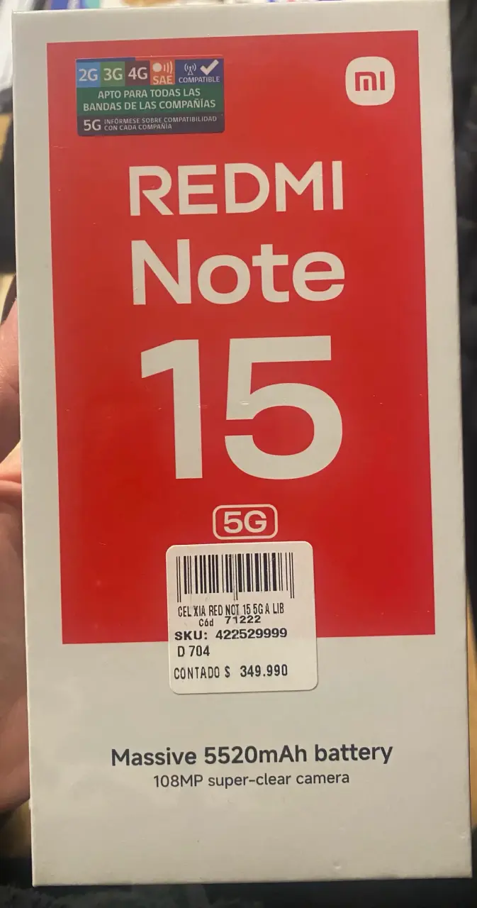 Xiaomi Redmi Note 15 5G nuevo - 1