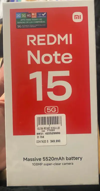 Xiaomi Redmi Note 15 5G nuevo - miniatura 1