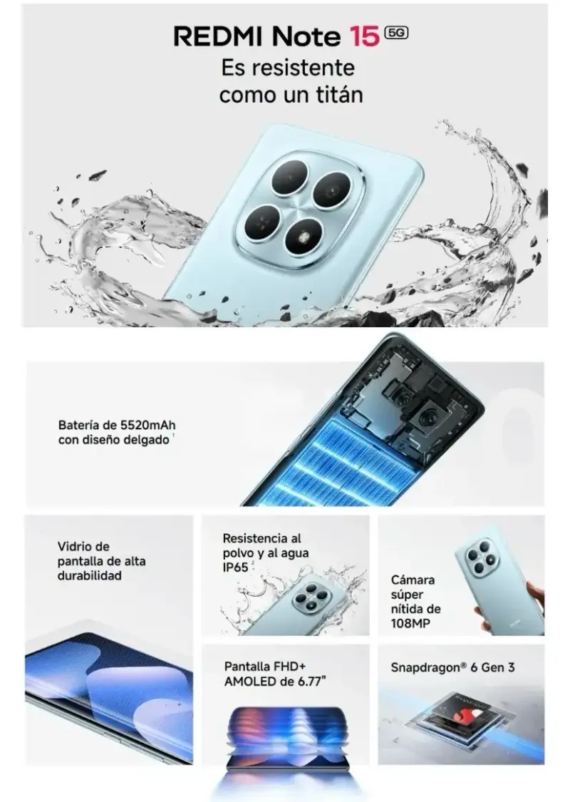 Xiaomi Redmi Note 15 5G nuevo - 3