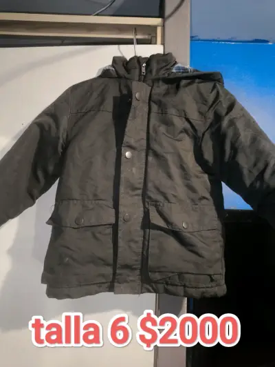 Chaqueta negra para niño talla 6 - miniatura 1
