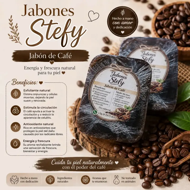 Jabón natural de cúrcuma artesanal - 2