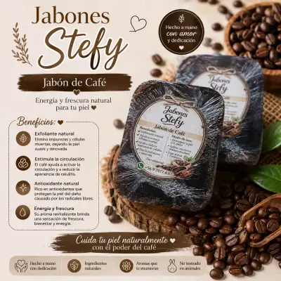 Jabón natural de cúrcuma artesanal - miniatura 2