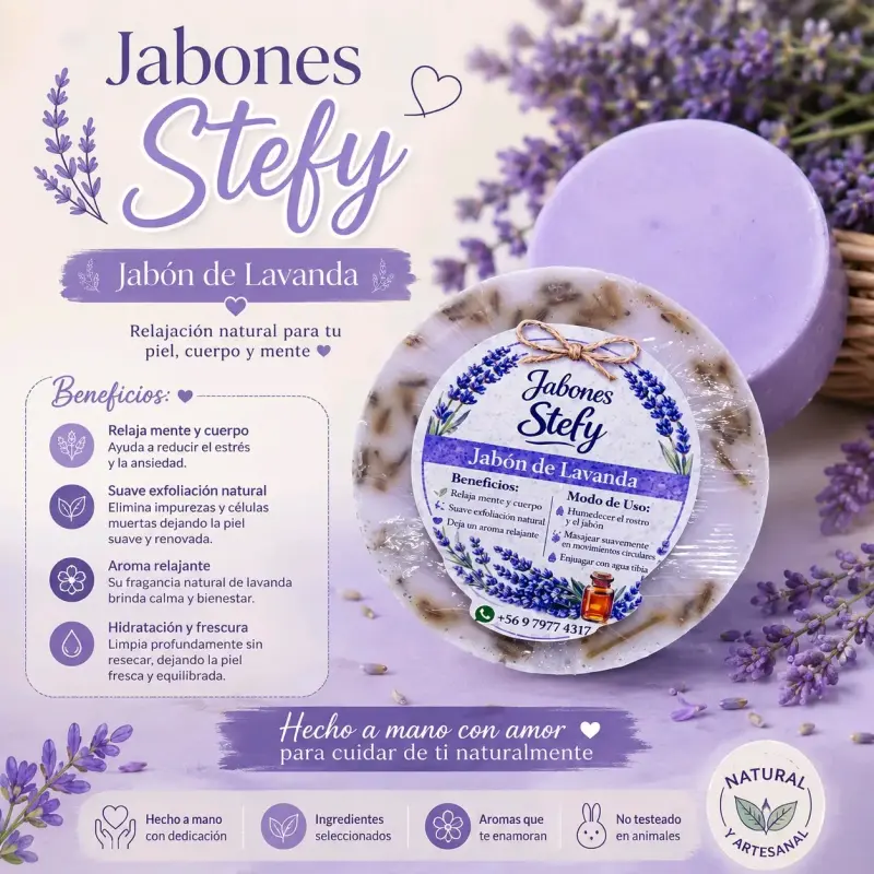 Jabón natural de cúrcuma artesanal - 3