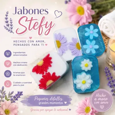 Jabón natural de cúrcuma artesanal - miniatura 4