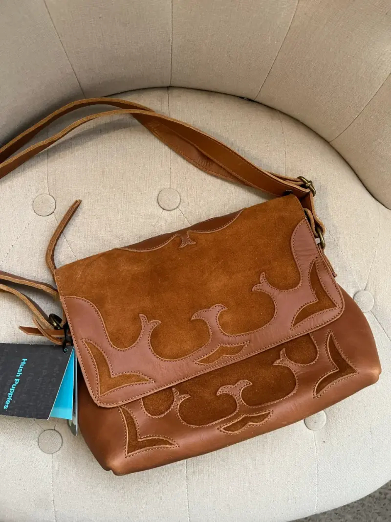 Cartera de cuero estilo boho - 2
