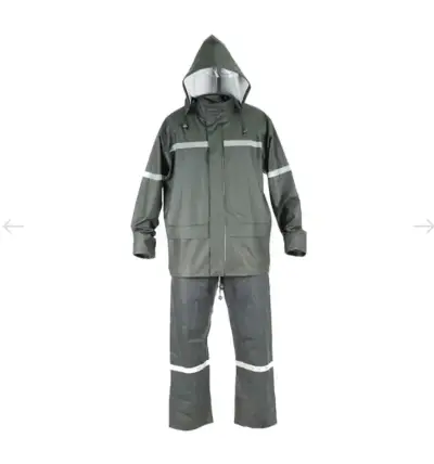 Traje impermeable con capucha reflectante - miniatura 1