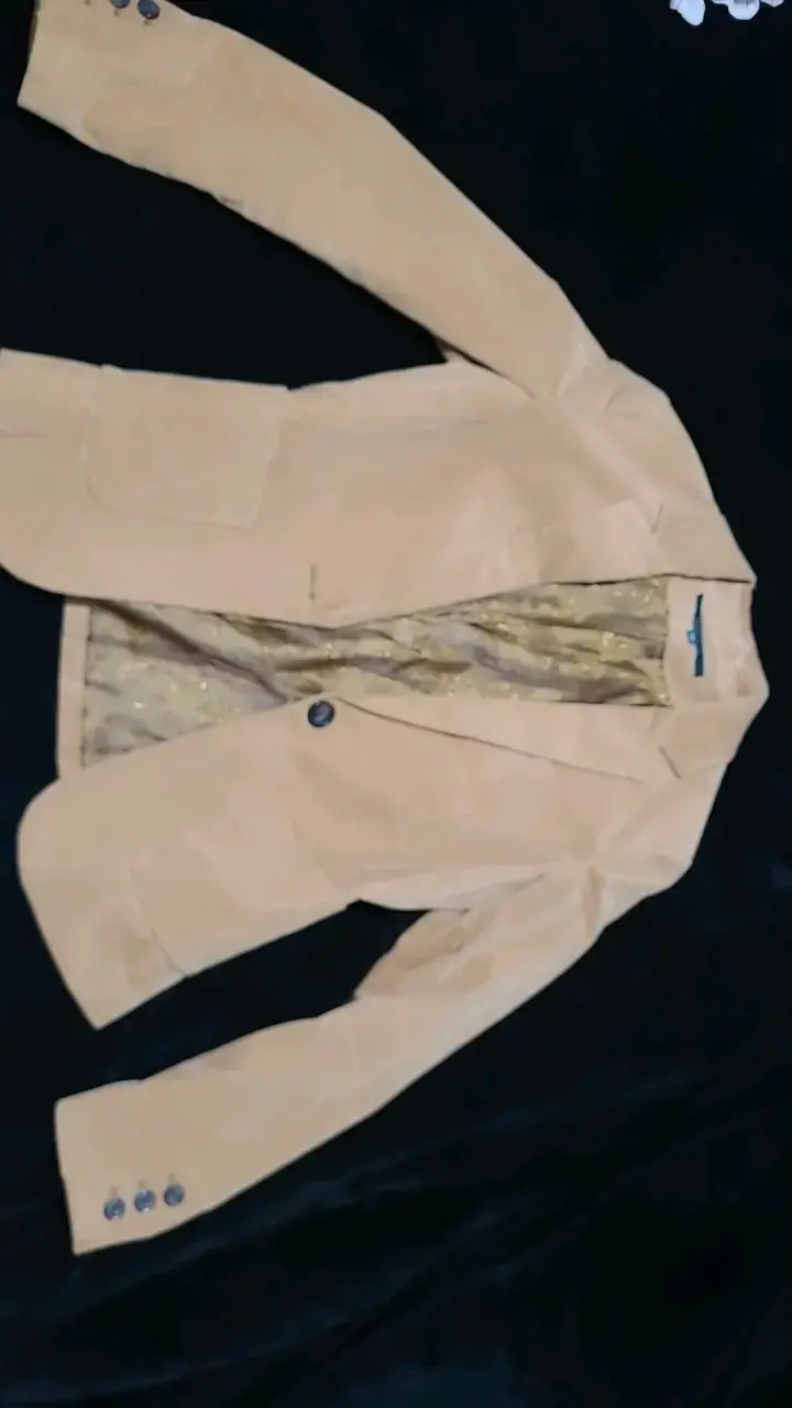 Blazer beige elegante - 1