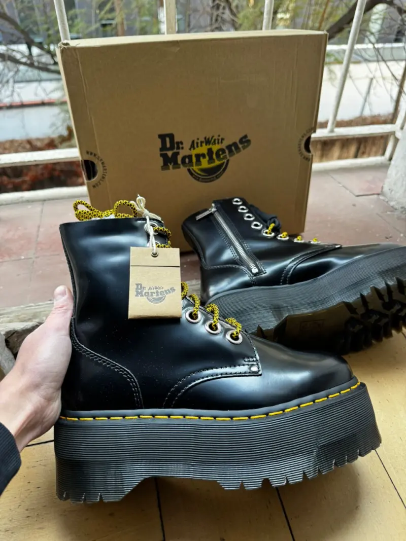 Botas Dr Marten de cuero con plataforma - 1