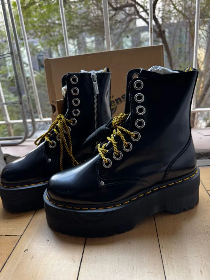 Botas Dr Marten de cuero con plataforma - 2