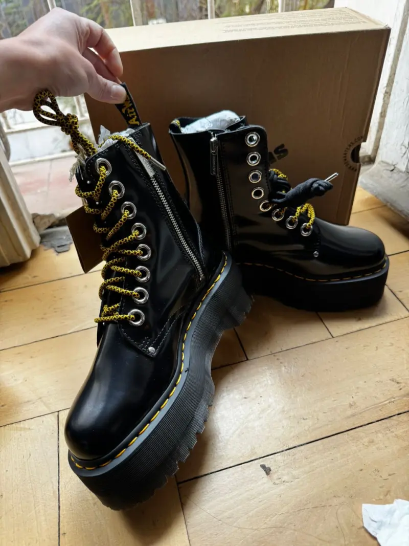 Botas Dr Marten de cuero con plataforma - 3