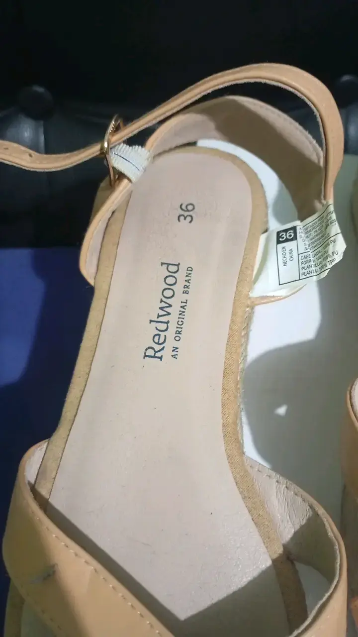 Sandalias plataforma beige Redwood - 3