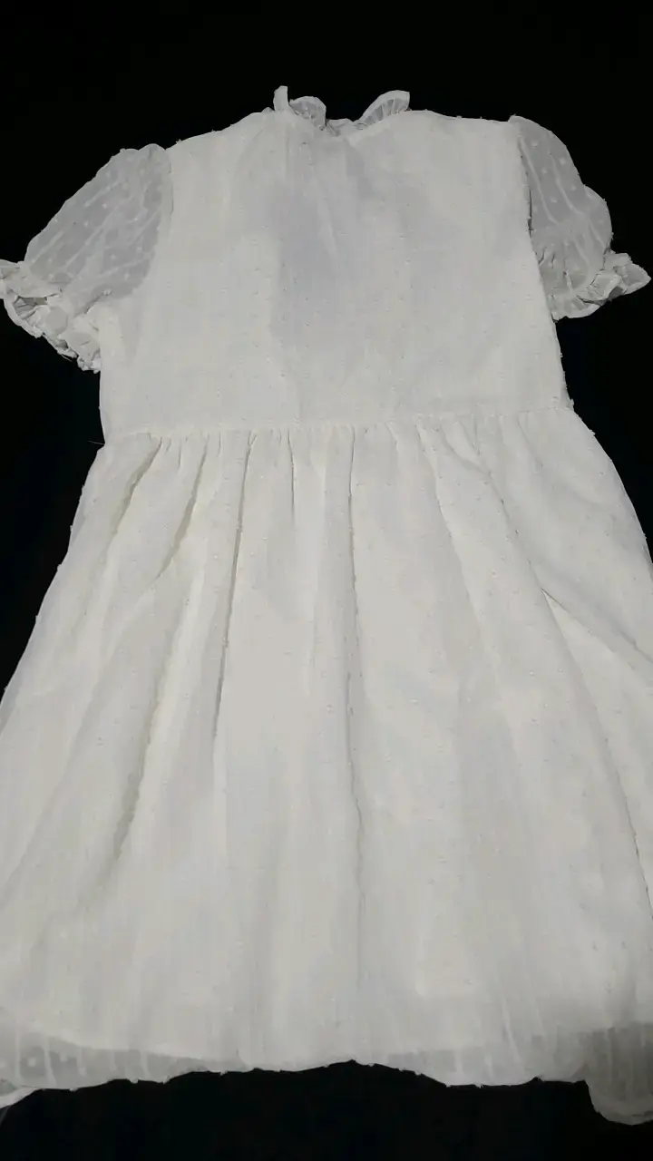 Vestido blanco Shein con volantes - 2